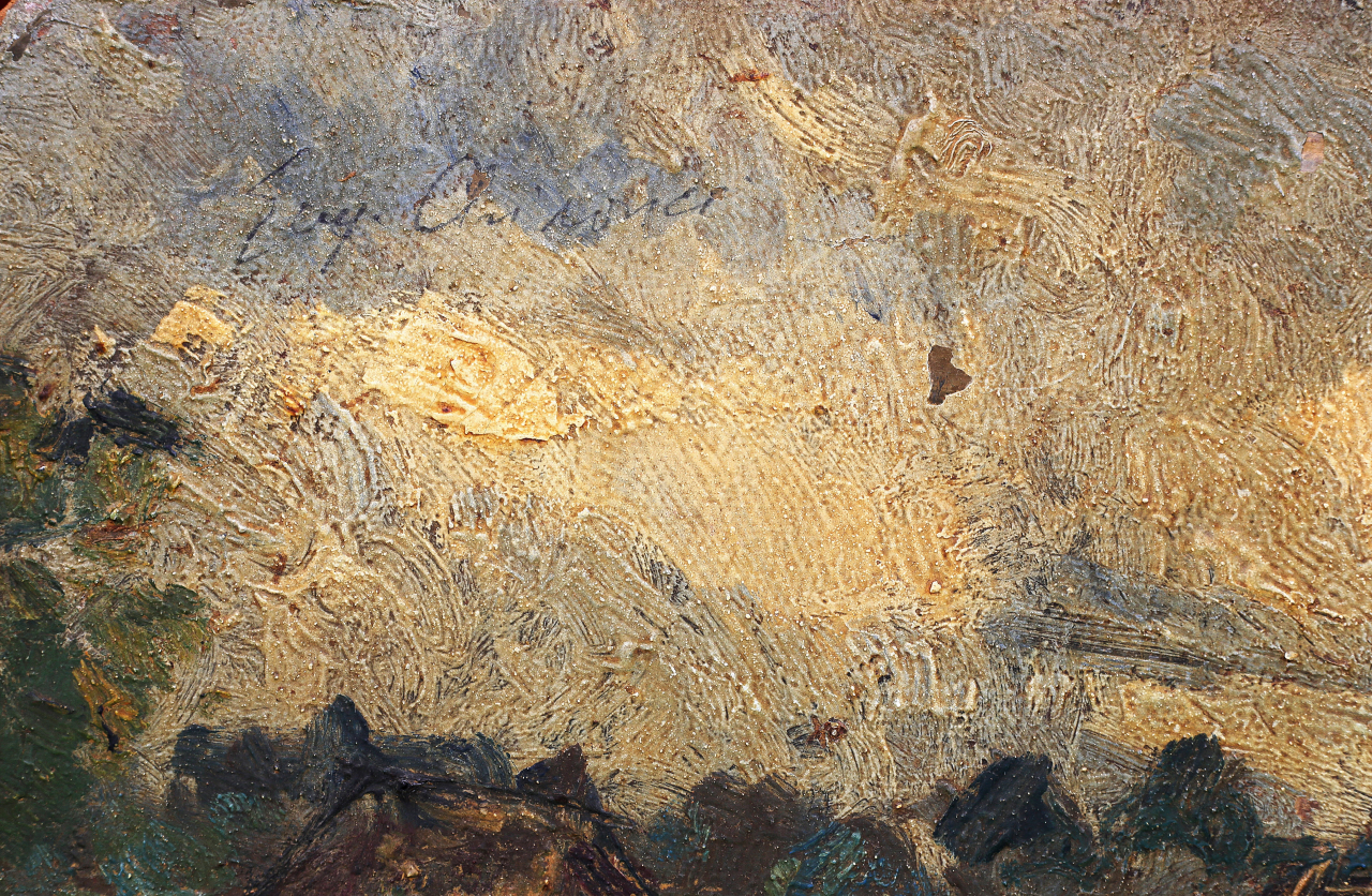 Eugen CHIROVICI,, Peisaje rurale - pictat față / verso [7]