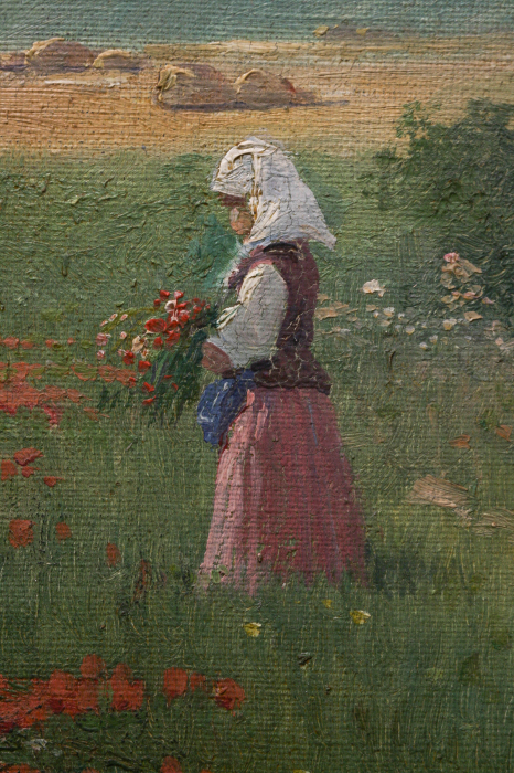 Gyula ZORKÓCZY, Țărancă culegând maci [2]