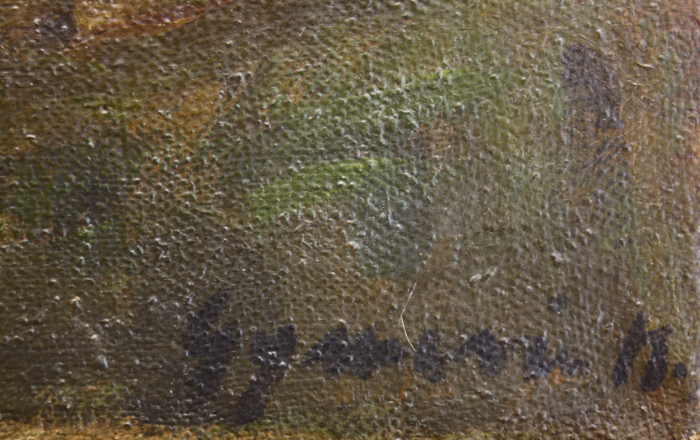 GYIMESI (GYIMESSY) KOVÁCS Gábor, Peisaj cu casă la amurg [4]