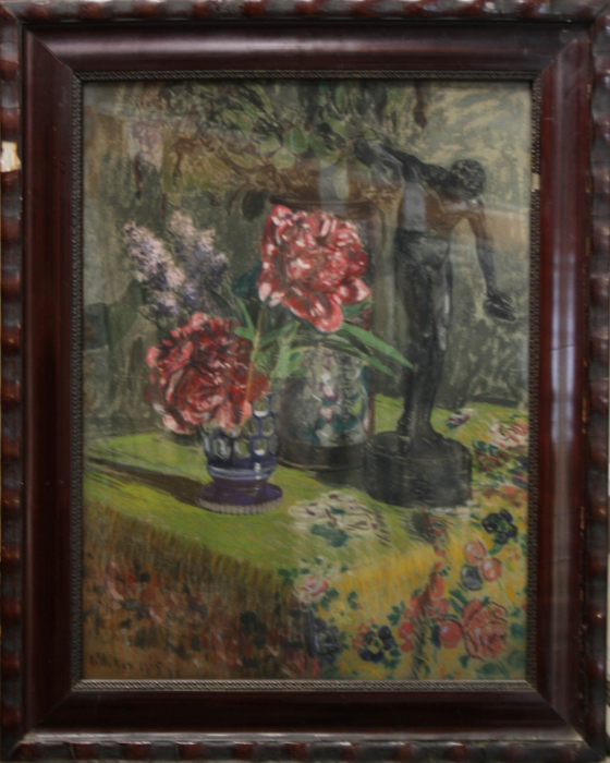 MIKES MÜNICH Ödön, Still Life with Flowers and Greek Rotary, 1905 [4]