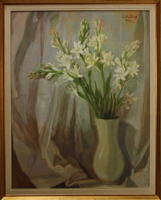 FEKETE Margit, Natură statică cu flori, 1962 [4]