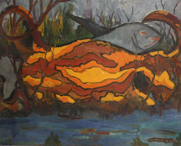 SIMON Endre, Aquatic Landscape with Fish [1]