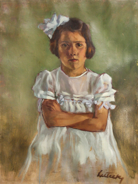 LITTECZKY Endre, Girl with a Bow [1]