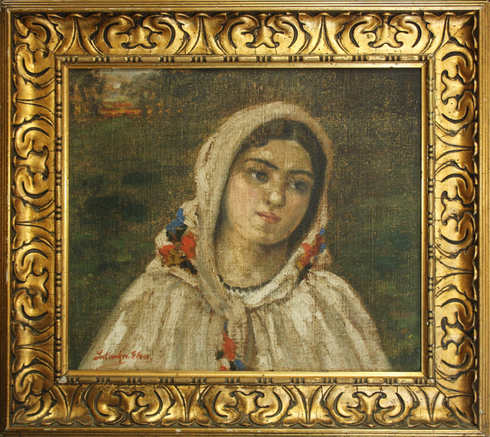 LATINKA Elza, Portret de țărancă cu maramă [4]