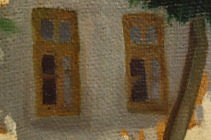MACALIK Alfréd, Landscape with a Row of Houses in Szolnok, 1917 [2]