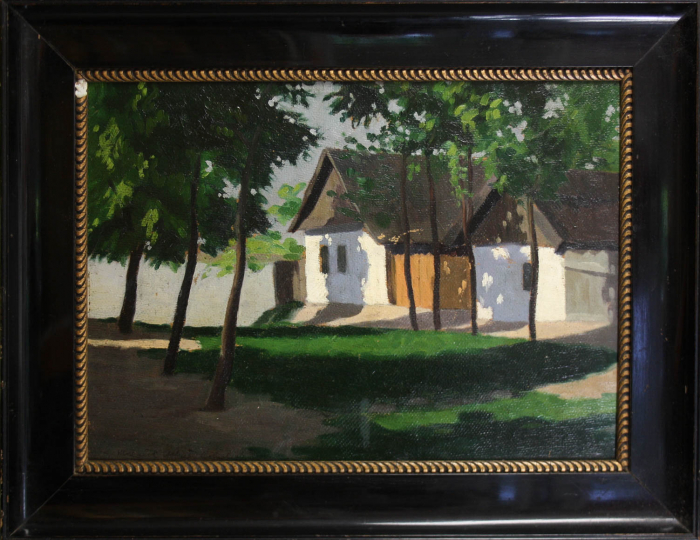 MACALIK Alfréd, Landscape with Houses in Szolnok, 1917 [5]