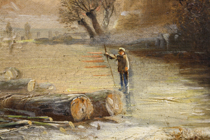 WILKOW A., WILKOW A., Peisaj romantic cu conac,  sf.sec.XIX [2]