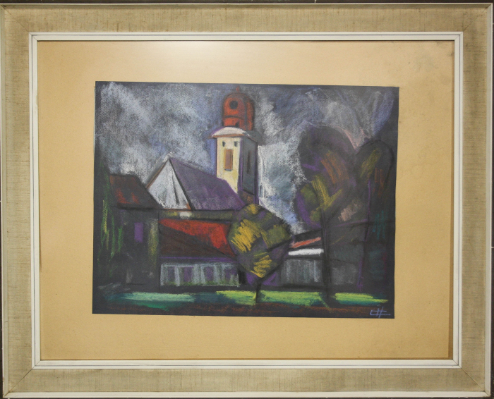 HEREA Călin, Baia Mare Cityscape with Stefan's Tower [5]