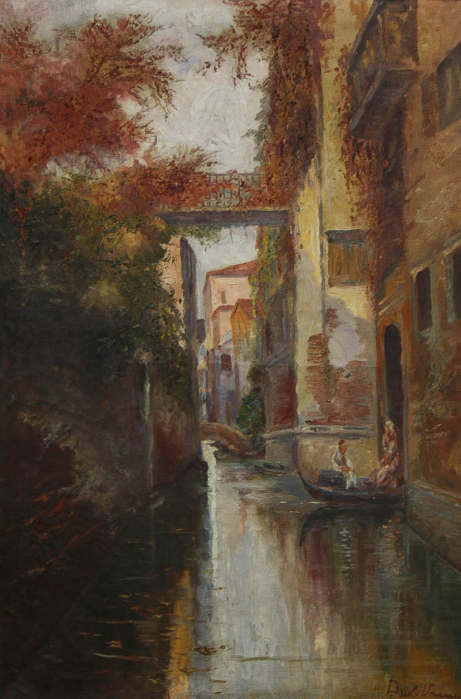 Unidentified French AUTHOR, Venetian Scene, beginning of the 20th century [1]