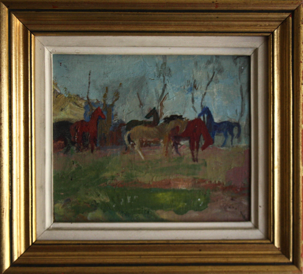 Traian GOGA, Peisaj cu cai, 1976 [3]