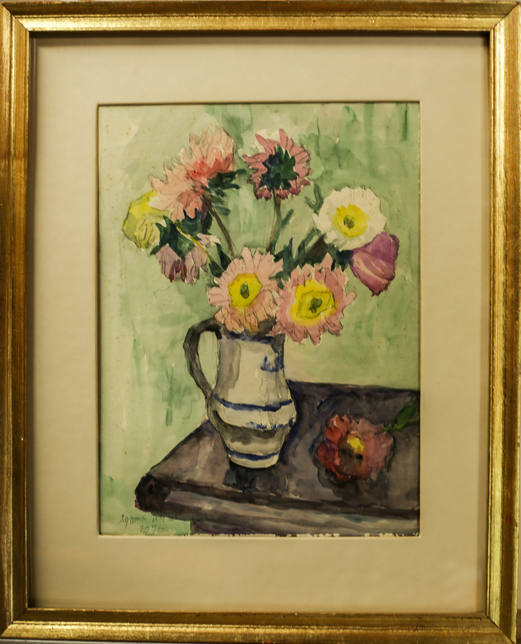 Maria BRATEȘ PILLAT, Still Life with Flowers, 1970 [4]