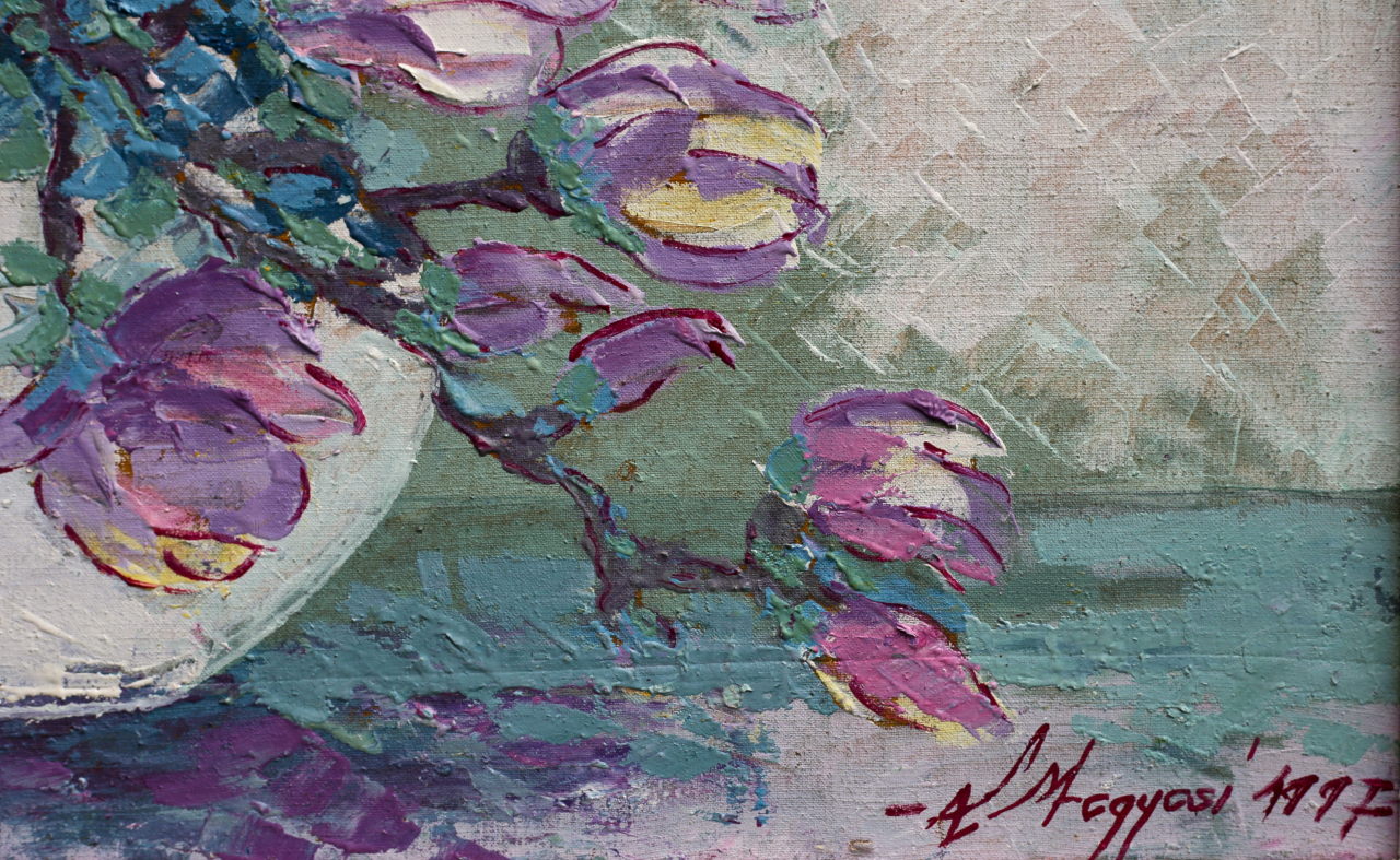 MEGYESI Lucreția, Natură statică cu magnolii, 1997 [4]