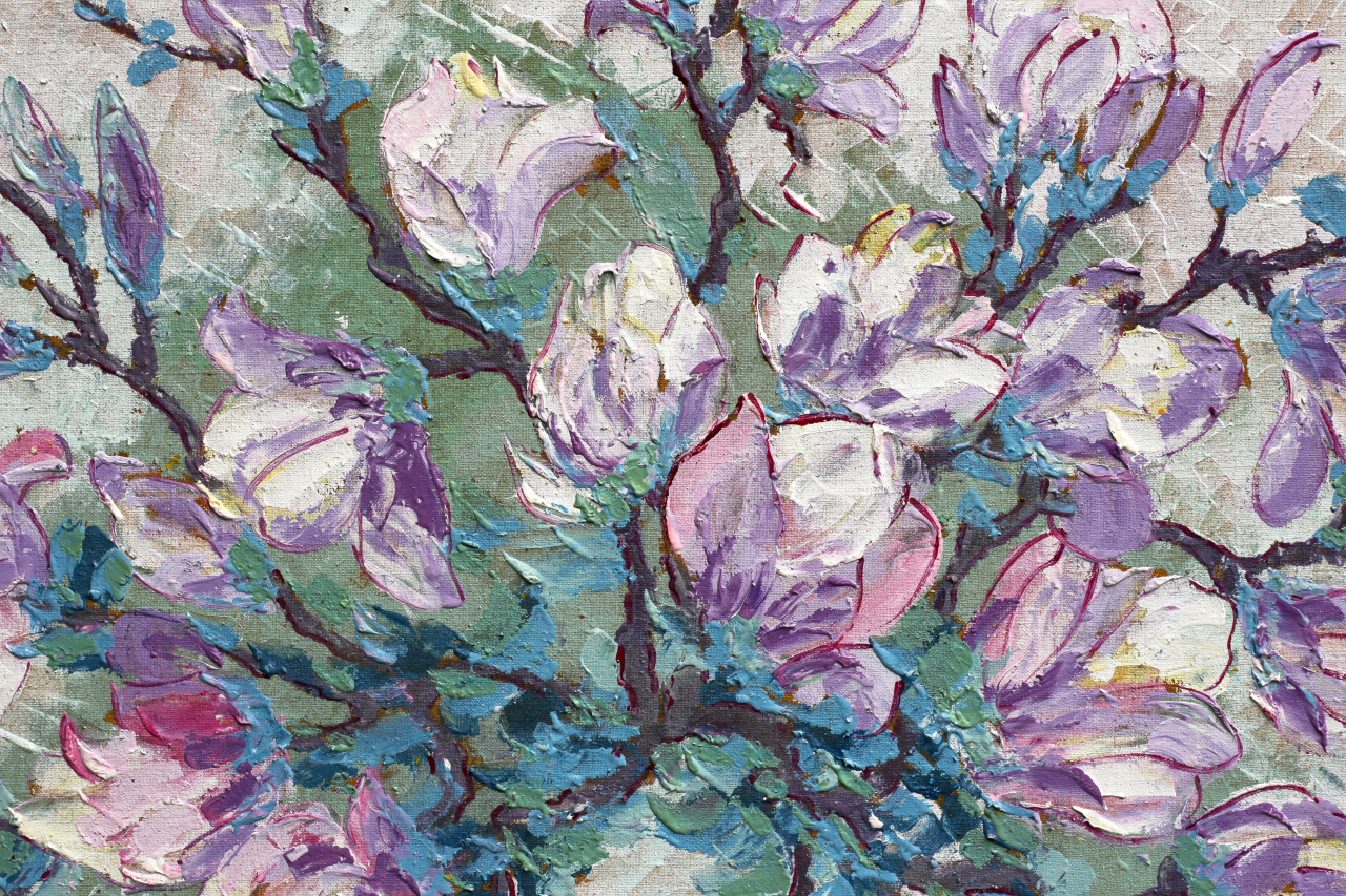 MEGYESI Lucreția, Natură statică cu magnolii, 1997 [3]