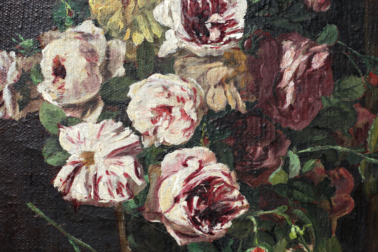 MERTZ János, Still Life with Roses, 1946 [2]