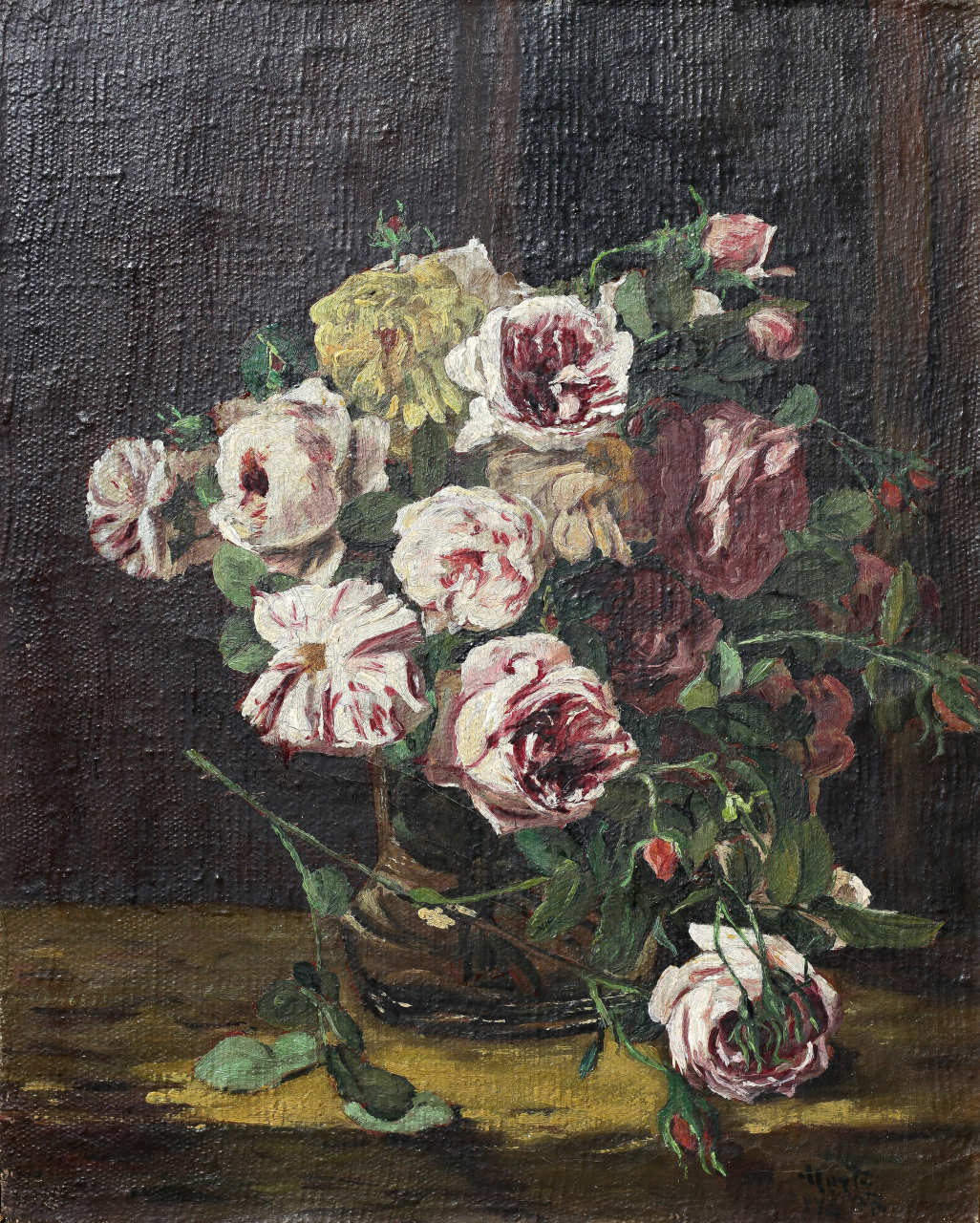 MERTZ János, Still Life with Roses, 1946 [1]