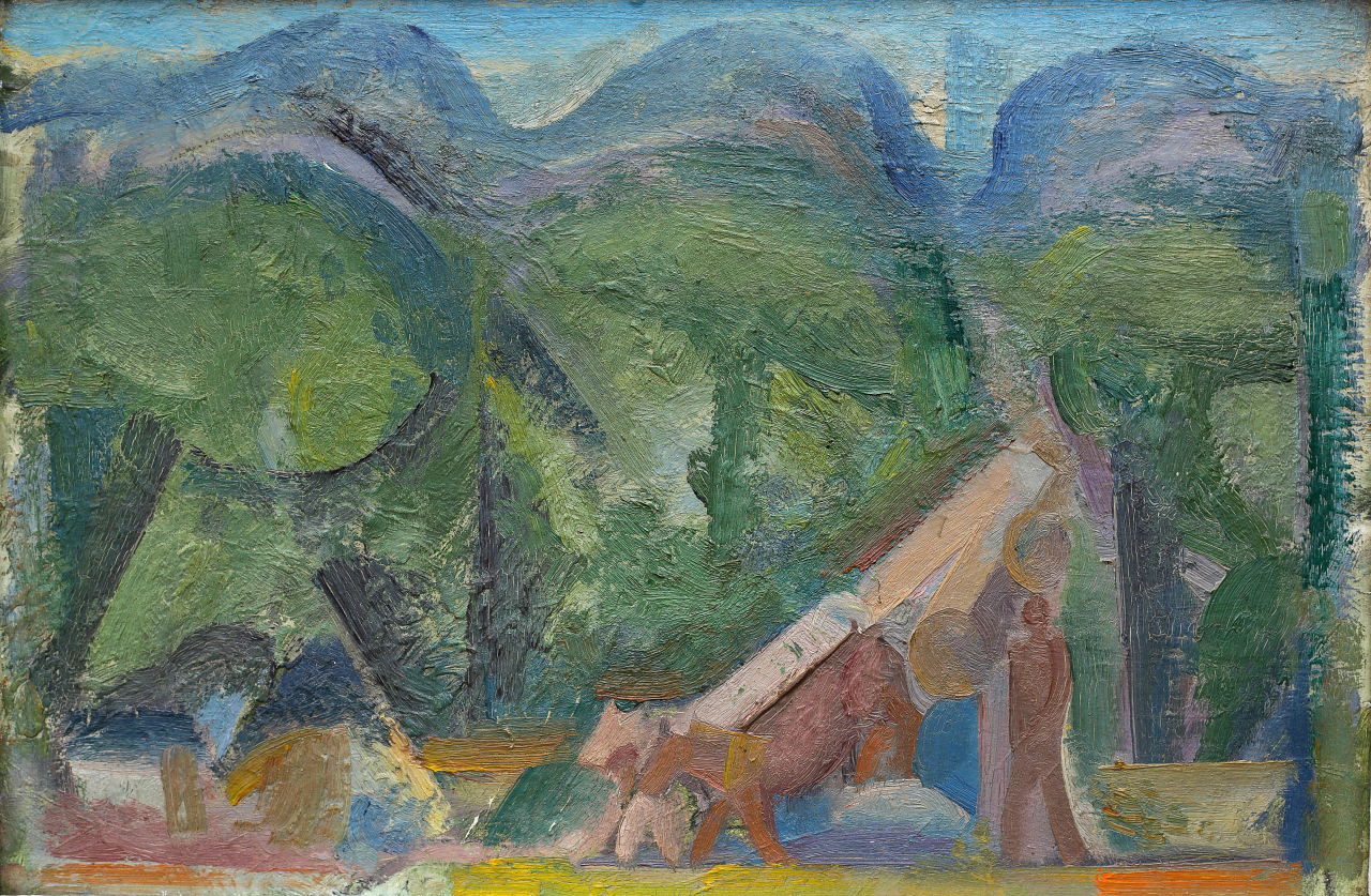 ȘAINELIC Alexandru,  Landscape with a Character [1]
