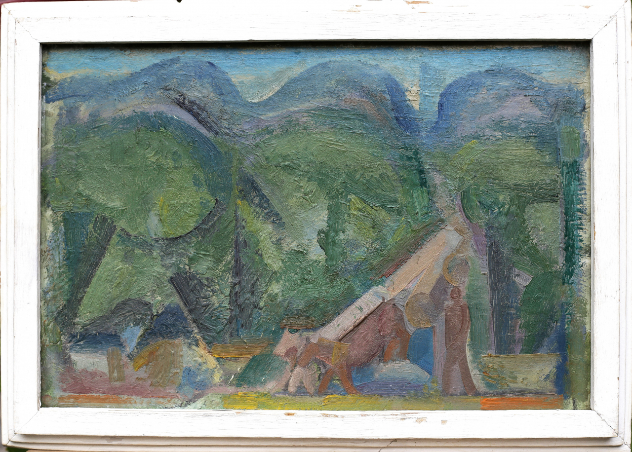ȘAINELIC Alexandru,  Landscape with a Character [2]