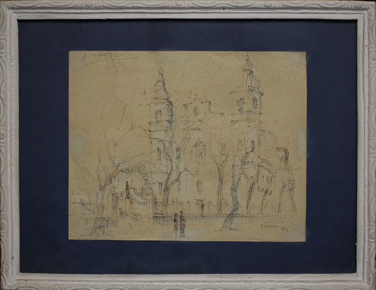 Tibor TOLNAY, Peisaj orădean cu biserica romano-catolică, 1993 [2]