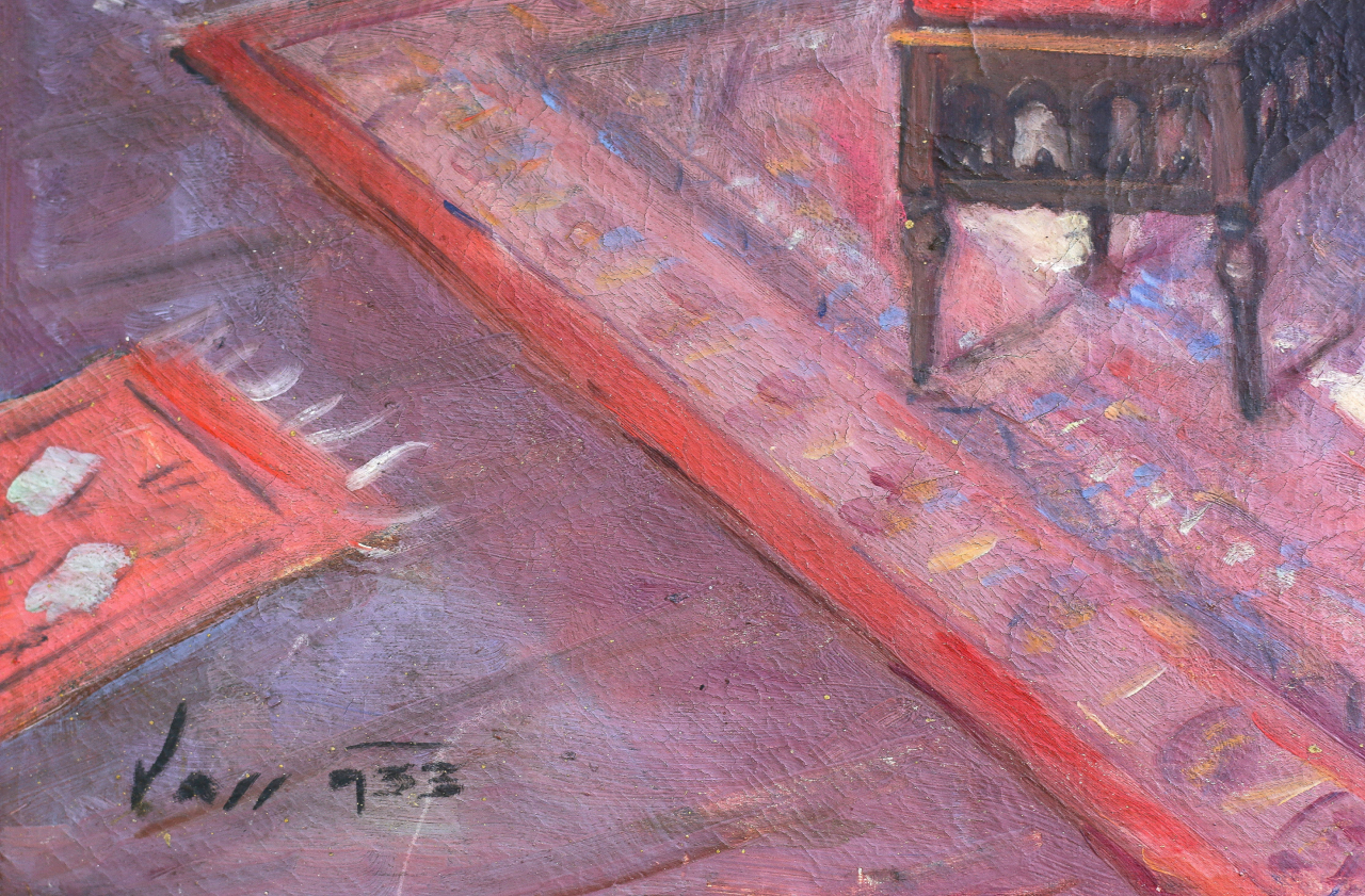 VASS (WASS) Adalbert (Albert), Interior burghez cu pian, 1933 [4]
