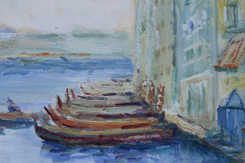 Dan BĂJENARU,, Landscapes with Boats [2]