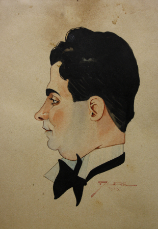 GRAPHICS - Diodor DURE, Profile of a Man, 1933