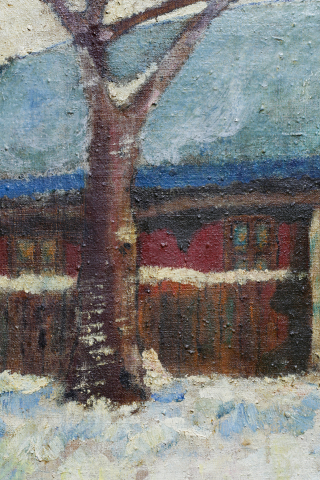 Gábor GYIMESI (GYIMESSY) KOVÁCS, Peisaj rural de iarnă [3]