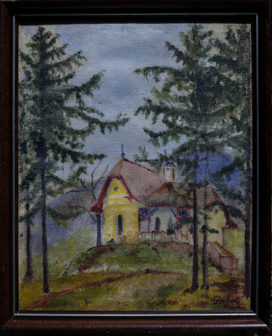 GYALAI Maria, Peisaj cu biserică [3]