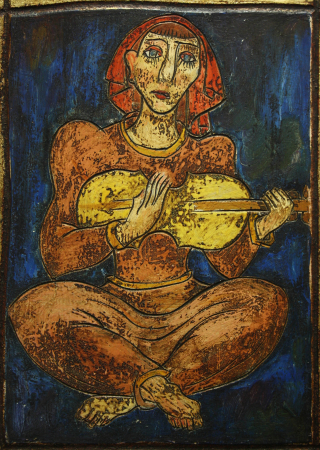 Carol PLEȘA, Woman with Mandolin [0]