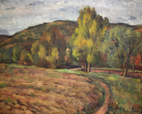 PICTURĂ - Petre ABRUDAN, Ogor pe malul Someșului