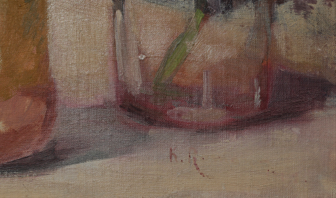 Coca-Odile ROMANO, Natură statică cu lalele și ceramică tradițională, 1928 [4]