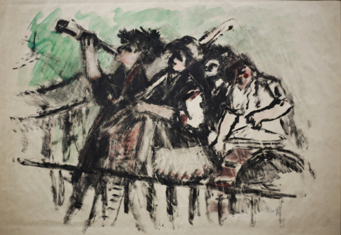 GRAFICĂ - Iosif ROSENBLUT, Petrecăreți