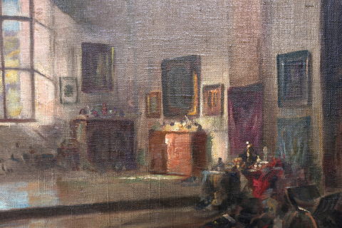 PÉCZELY Antal, Lectură în interior burghez [2]