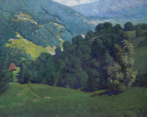 PICTURĂ - ZSIGMOND Béla, Peisaj din Maramureș