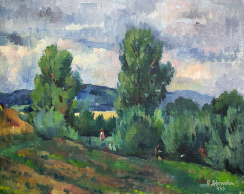 PICTURĂ - Petre ABRUDAN, Pe deal, 1953