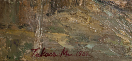 TAKACS Mihai, Peisaj rural cu uliță și case [2]