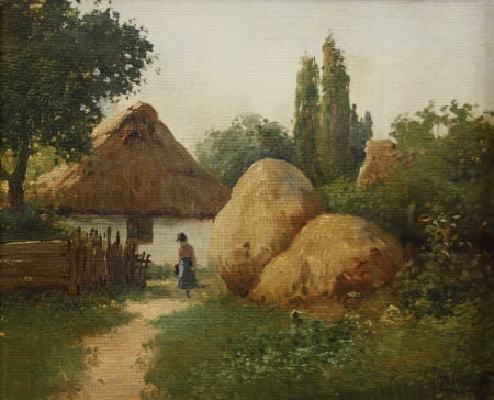PICTURĂ - Gyula ZORKÓCZY, În ogradă