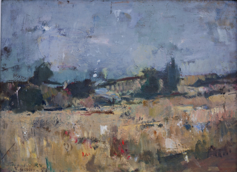 PAINTINGS - Teodor HARȘIA, Stubble, 1987