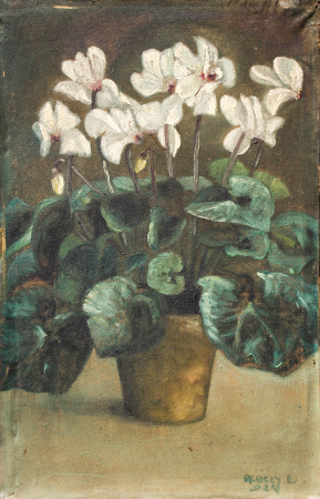 PAINTINGS - Endre GALGÓCZY, Still Life with Orchids, 1924