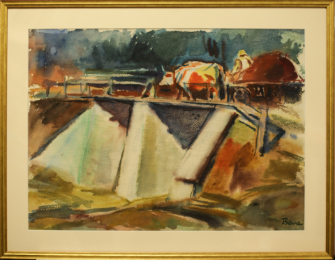 BENE József, Landscape with Houses [5]