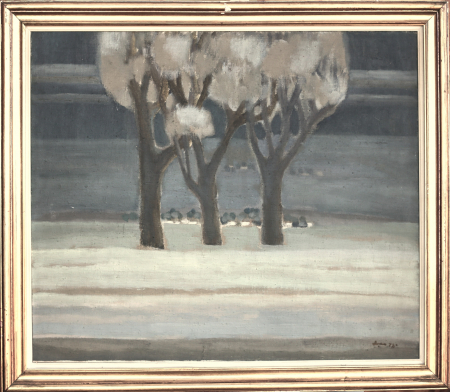 AUTOR neidentificat, Peisaj hibernal cu pomi, 1978 [2]