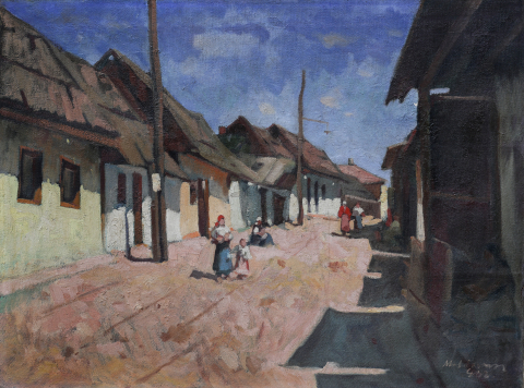 PAINTINGS - MOLDOVÁN István,  Cluj-Napoca Neighborhood, 1932