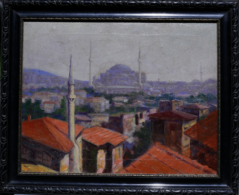 Zsigmond Béla, Peisaj din Istanbul cu biserica Sfânta Sofia [4]