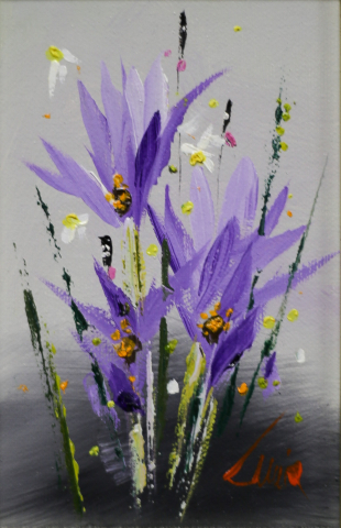 PICTURĂ - Marin GRUIA, Natură statică cu iriși