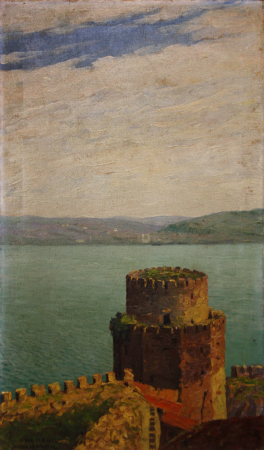 PICTURĂ - Béla ZSIGMOND, Turn de cetate la Istambul, 1930