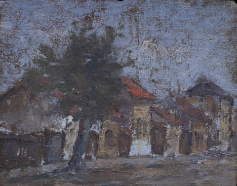PAINTINGS - Unidentified AUTHOR, Cityscape from Cluj
