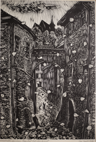 GRAFICĂ - GY. SZABÓ Béla, Sighișoara, 1967