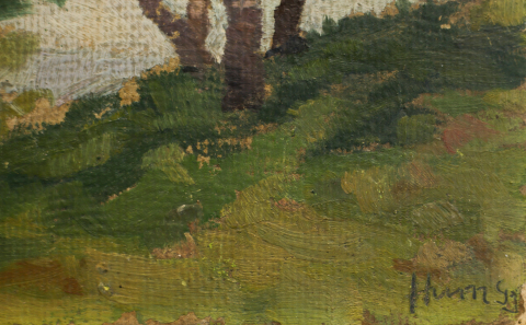 Unidentified AUTHOR, Landscape with the hills of Cluj [1]
