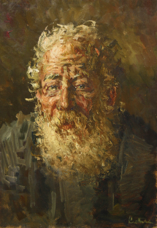 Theodor CATELIU, Portrait of an  Old Jew