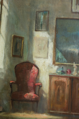 PÉCZELY Antal, Lectură în interior burghez [3]