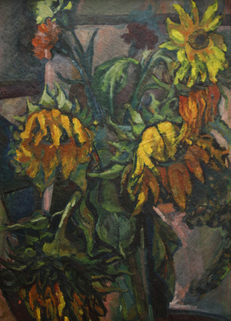 PAINTINGS - Katalin STARMÜLLER, Still life with Sunflowers, 1996